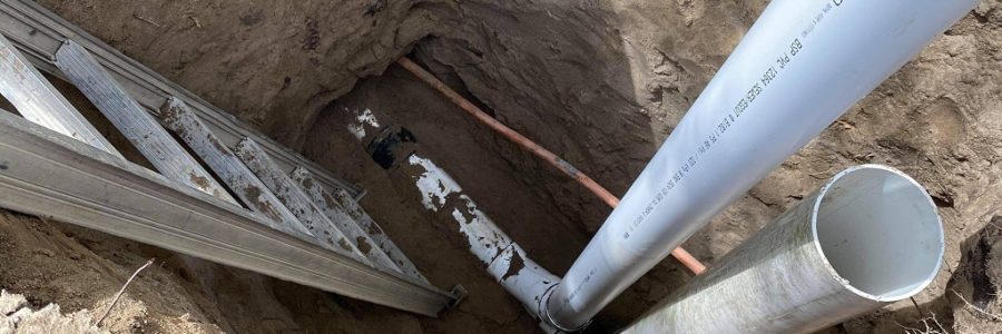 Outside drain stack install 3