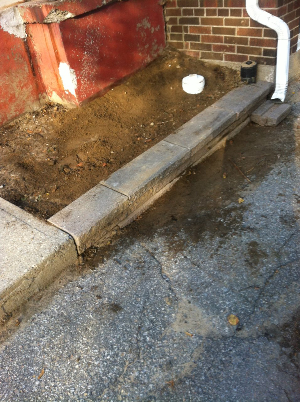 Outside drain stack install 4