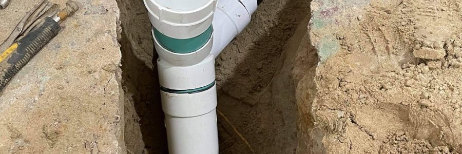 basement drain install 2