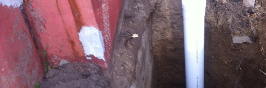 outdoor drain stack